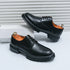 Mens Oxford White Leather Shoes Whole Luxury Formal Business Wedding Dress Shoes for men Thick bottom Casual Original Moccasins - Evallys.com