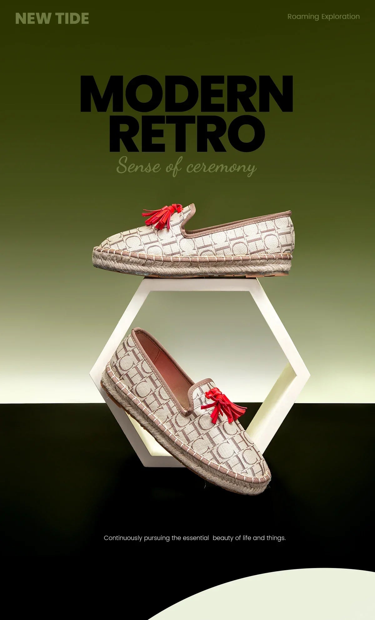 Women’s Vacation Flat Shoes – Comfortable Hemp Sole Non-Slip Walking Flats - Evallys.com