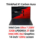 Lenovo ThinkPad X1 Carbon Aura Laptop Intel Core Ultra 7 258V 32G/2TB SSD Intel Arc Xe2 14-inch 2.8K 120Hz screen Notebook PC - Evallys.com