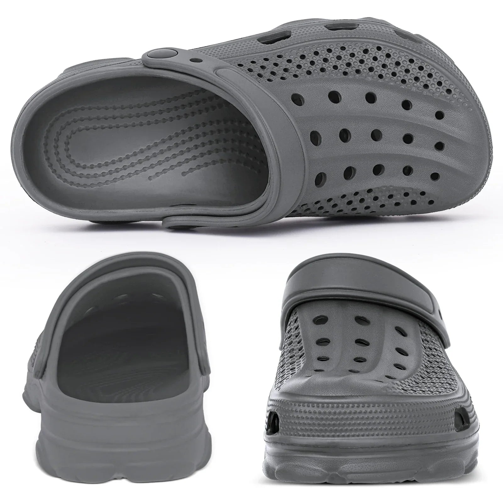 Comwarm Men’s Clogs – Breathable Non-Slip Garden & Beach Sandals - Evallys.com