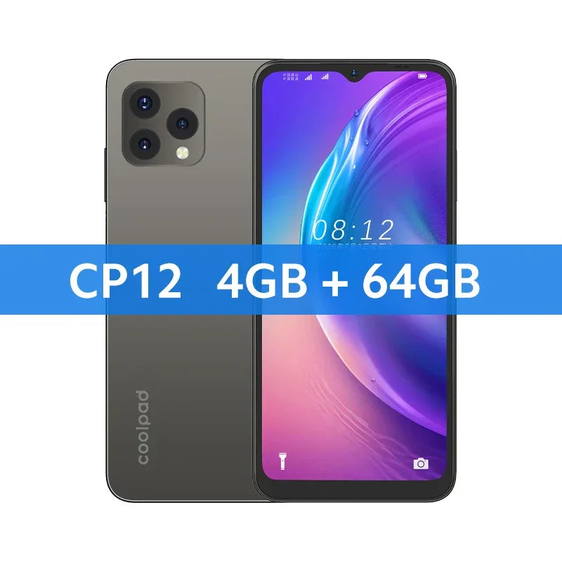 Global Version coolpad CP12 Smartphone 6.517" Waterdrop Display Octa Core Powerful Processor 4500mAh Battery 13MP Main Camera - Evallys.com