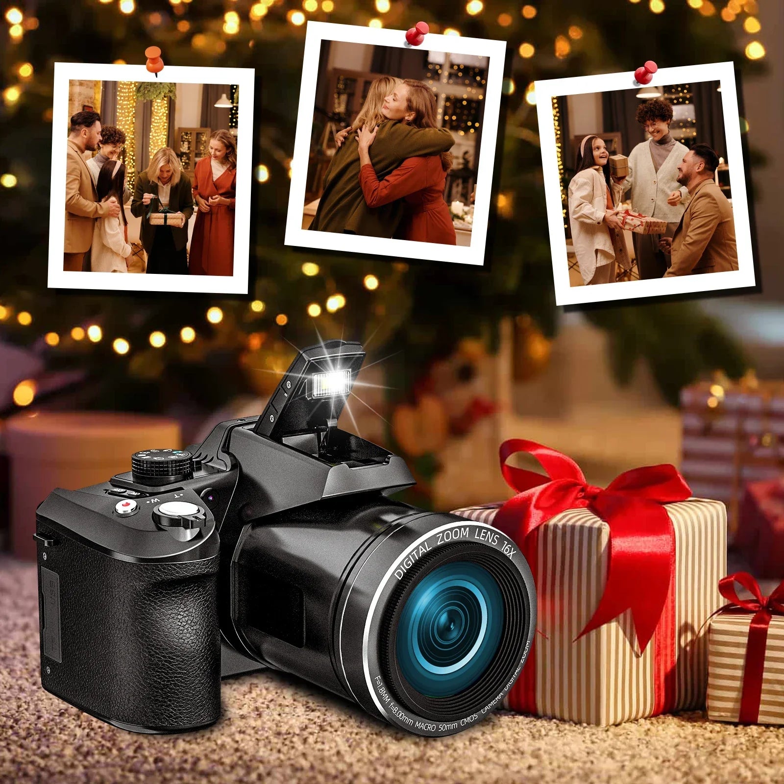 NBD Digital Camera 4K 64MP 16X flip camera suitable, suitable for photography beginners easy to learn and operate camera - Evallys.com