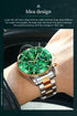 OLEVS Men's Watches Top Brand Luxury Watch for Men Original Waterproof Stainless Steel Chronograph Moon Phase Date Rota Dial - Evallys.com