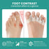 1 Pair Silicone Toe Separator, Bunion Corrector,Hammer Toe Corrector, Soft Silicone Material for Toe Separation Foot Care Tool - Evallys.com