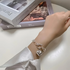925 Sterling Silver Bracelets Fashion Cubic Peach Heart Pendant Chain Bracelet for Women Jewelry Anniversary Valentine's Day USA - Evallys.com