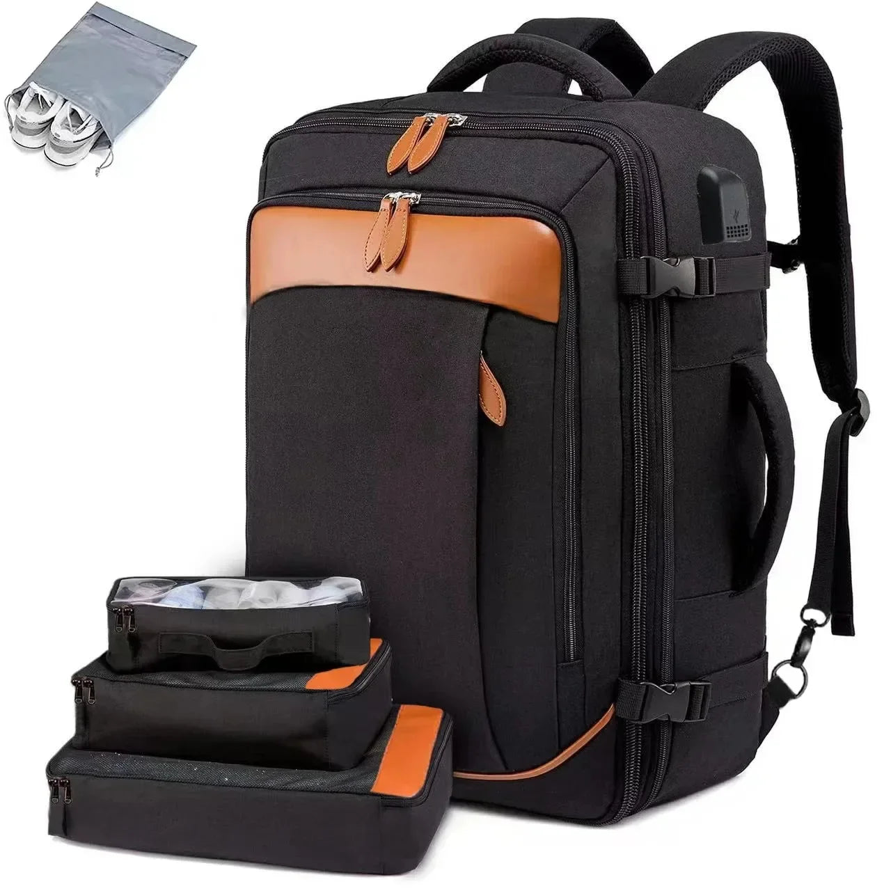 40L Expandable Laptop Backpack – Waterproof Travel & Business Bag - Evallys.com