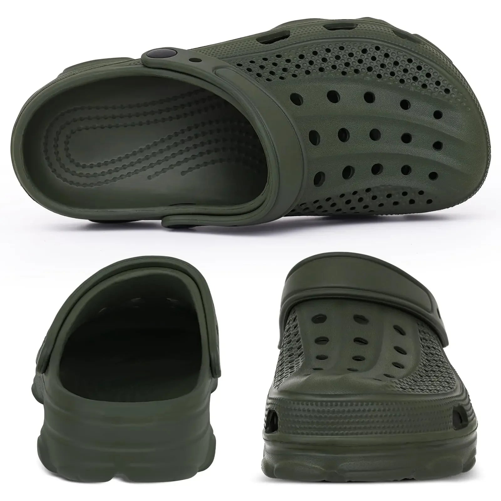 Comwarm Men’s Clogs – Breathable Non-Slip Garden & Beach Sandals - Evallys.com