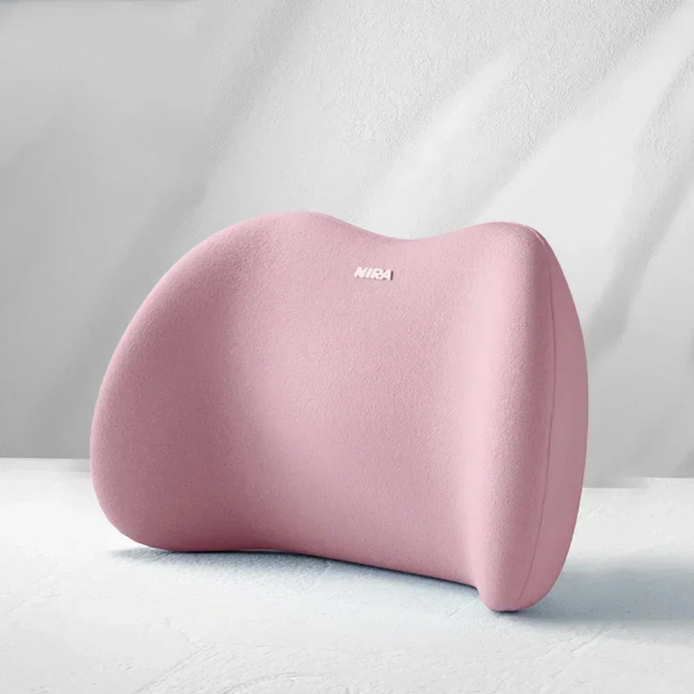 Car Headrest Lumbar Support Memory Foam Vertebral Lumbar Support Car Neck Pillow Back Cushion Office Car Interior Accessories - Evallys.com