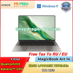 Honor MagicBook Art 14 Snapdragon Edition 1kg Ultra Thin Laptop X Elite 32G 1T 3.1K Eye Screen Notebook - Evallys.com