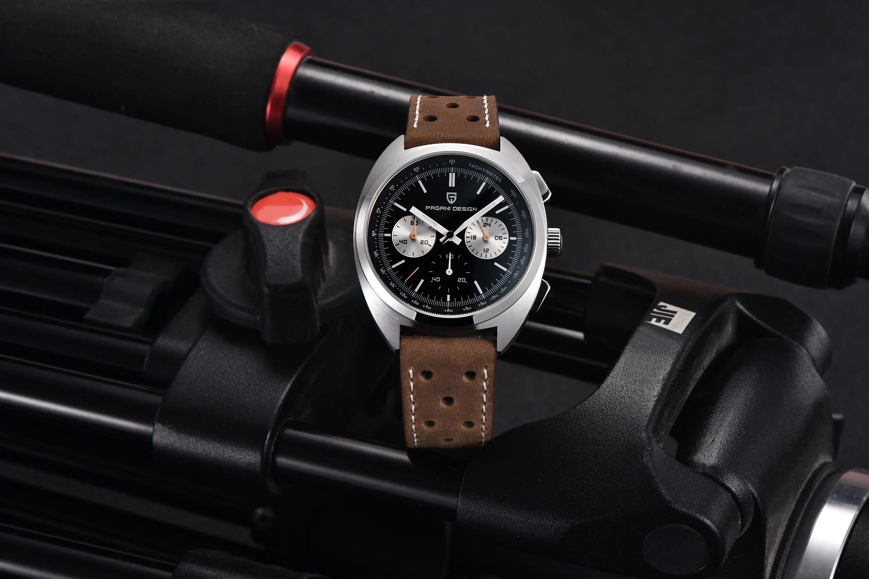 PAGANI DESIGN 2024 New Panda Dial Men Watches Luxury Quartz Watch For Men Japan VK63 Sport Chronograph Sapphire glass Wristwatch - Evallys.com