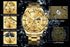 OLEVS Men's Watches Top Brand Luxury Watch for Men Original Waterproof Stainless Steel Chronograph Moon Phase Date Rota Dial - Evallys.com