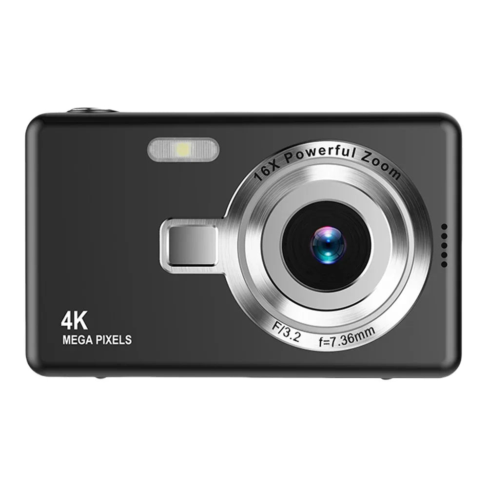 4K HD 1080P Digital Camera 96MP Autofocus Vlogging Camera 2.4 Inch IPS Screen Portable Vlogging Camera for Kids Adults Beginners - Evallys.com