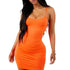 Summer Spaghetti Strap Bodycon Mini Dress – Sexy Clubwear 2025 - Evallys.com