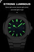 POEDAGAR Luxury Casual Watch Top Brand Fashion Square Dial Stainless Steel Calendar Luminous Waterproof Men Watch Male Clock+Box - Evallys.com