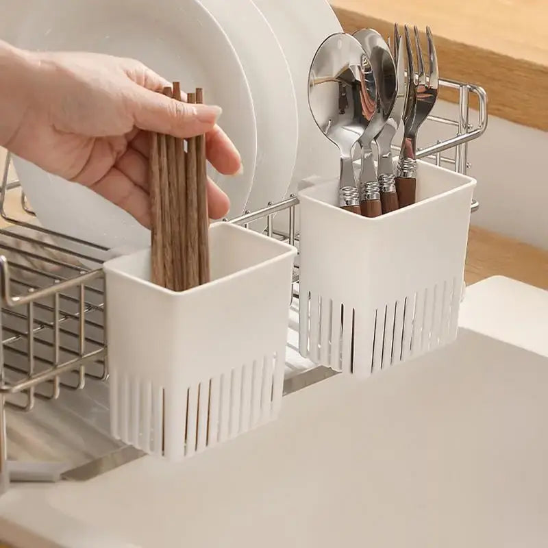 Kitchen tableware Drying Rack Utensil Silverware Storage Holder Quick Drying Drainage Rack For chopsticks fork knife Spoon