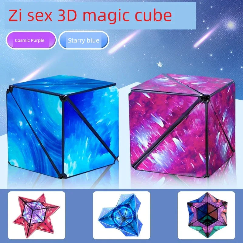 Variety Magnetic Cube Infinite Flip Deformation 3D Geometric Three-Dimensional Thinking Training Kids Educational Toy Boy - Evallys.com