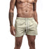 Mens Swim Trunks with Mesh Lining Side Pockets Solid Beach Shorts Quick Dry Lightweight Drawstring Board Shorts Summer Swimwear - Evallys.com