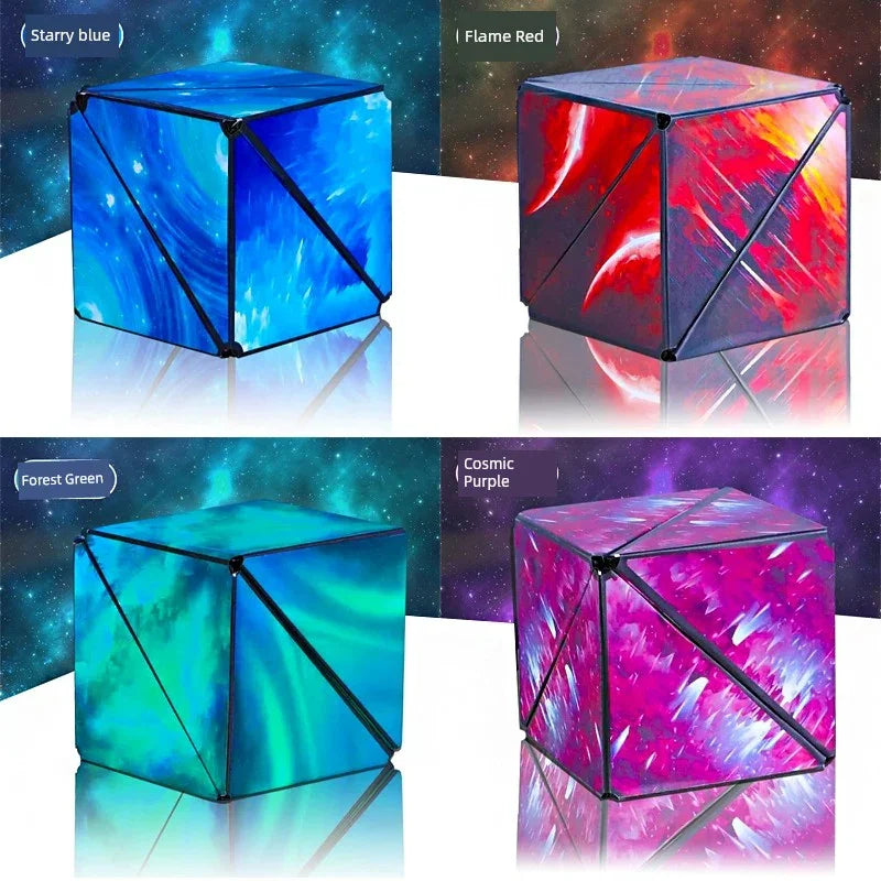 Variety Magnetic Cube Infinite Flip Deformation 3D Geometric Three-Dimensional Thinking Training Kids Educational Toy Boy - Evallys.com