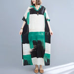 Bohemian Summer Maxi Dress – Vintage Loose Beach Streetwear - Evallys.com