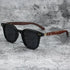 Sunglasses for Men Women's Trendy Retro Wood Grain Polarized UV Protection Eyewear Cycling Outdoor Street Photography - Evallys.com
