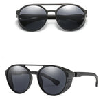 Men Fashion Round punk Sunglasses Women/Men 2022 Vintage Round Sun Glasses High Quality Brand Designer Sunglass de sol UV400 - Evallys.com