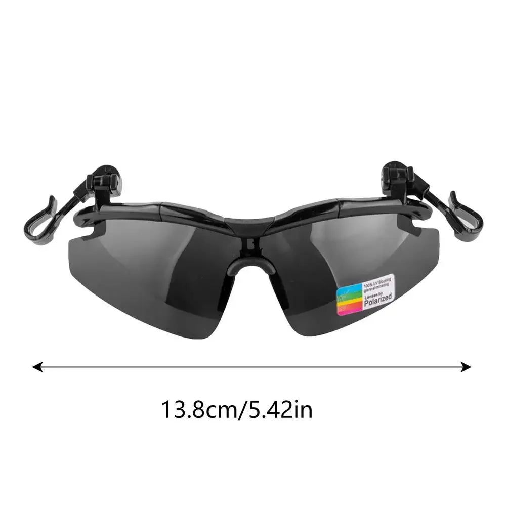 Adjustable Tac Outdoor Polarized Fishing Glasses Hat Visors Sport Clips Hat Clip On Sunglasses For Biking Hiking Golf Eyewear - Evallys.com