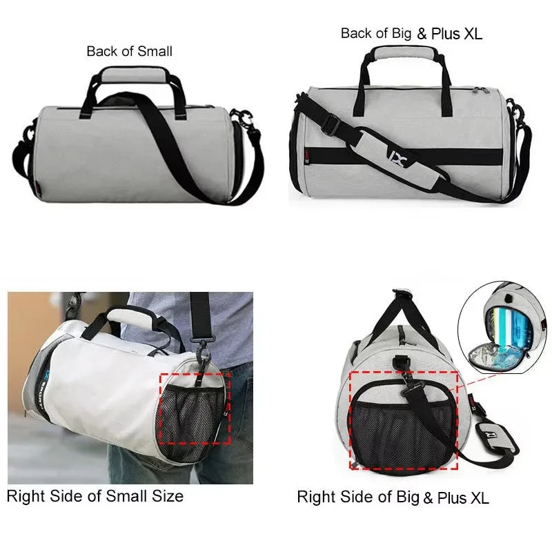 Men’s Travel Duffel Bag – Gym, Fitness, Wet/Dry, Shoe Compartment - Evallys.com