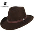 GEMVIE Western Fedora Cowboy Hat – Unisex Wide Brim Sombrero - Evallys.com