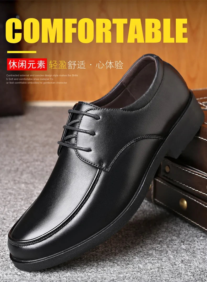 Mens Dress Shoes Men's Formal Original Leather Italian Skin Shoes for Men Elegant Casual Business Luxury Social Male Shoe - Evallys.com