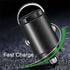 200W Mini Dual Ports USB Car Charger Lighter Fast Charging Car Phone Charger Adapter for iPhone 13 12 Xiaomi Huawei Samsung - Evallys.com