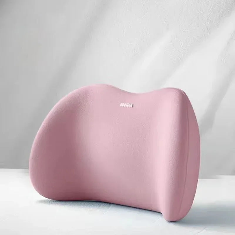 Car Headrest Lumbar Support Memory Foam Vertebral Lumbar Support Car Neck Pillow Back Cushion Office Car Interior Accessories - Evallys.com