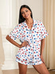 Women’s 4th of July Pajama Set – Stars & Stripes Summer Loungewear - Evallys.com