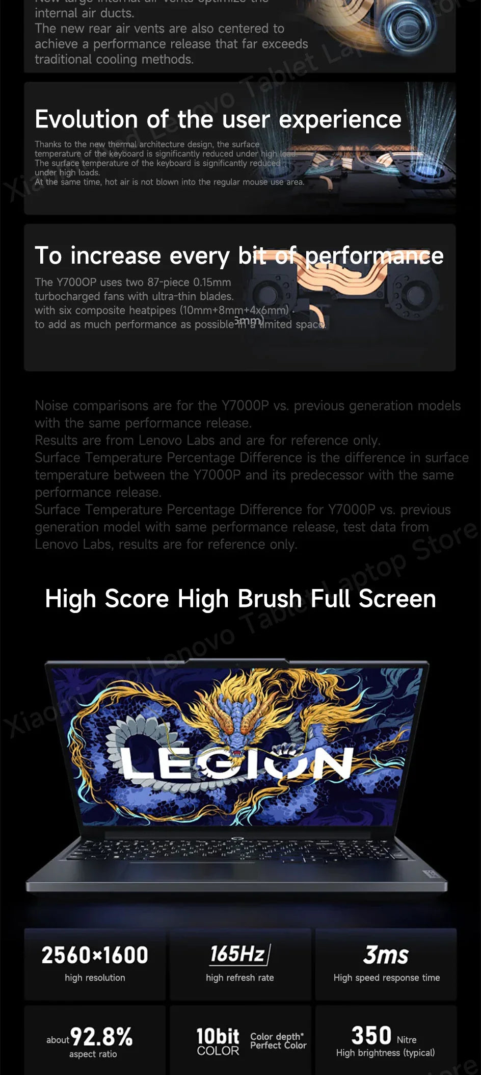 Lenovo Gaming laptop LEGION Y7000P 2024 notebook 16“ 2.5K 165HZ Screen i7-14650HX/14700HX 16G/32G RTX4060/RTX4070 computer PC - Evallys.com