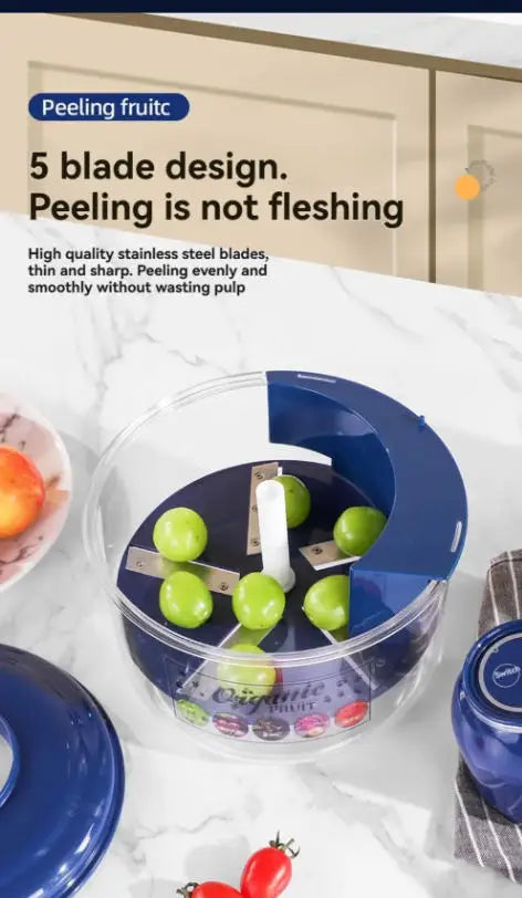 Automatic Fruit Peeler Machine Wireless Portable  Grape/Apple/ Garlic/plum/Peach Peeler for Home, Fast & Easy Kitchen Gadget