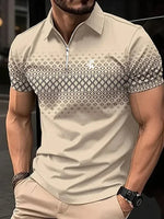 Business Men's Golf Polo Short Sleeve Polo Shirt Outdoor Casual Daily Streetwear Summer 3D Print Micro-elastic Polyester - Evallys.com