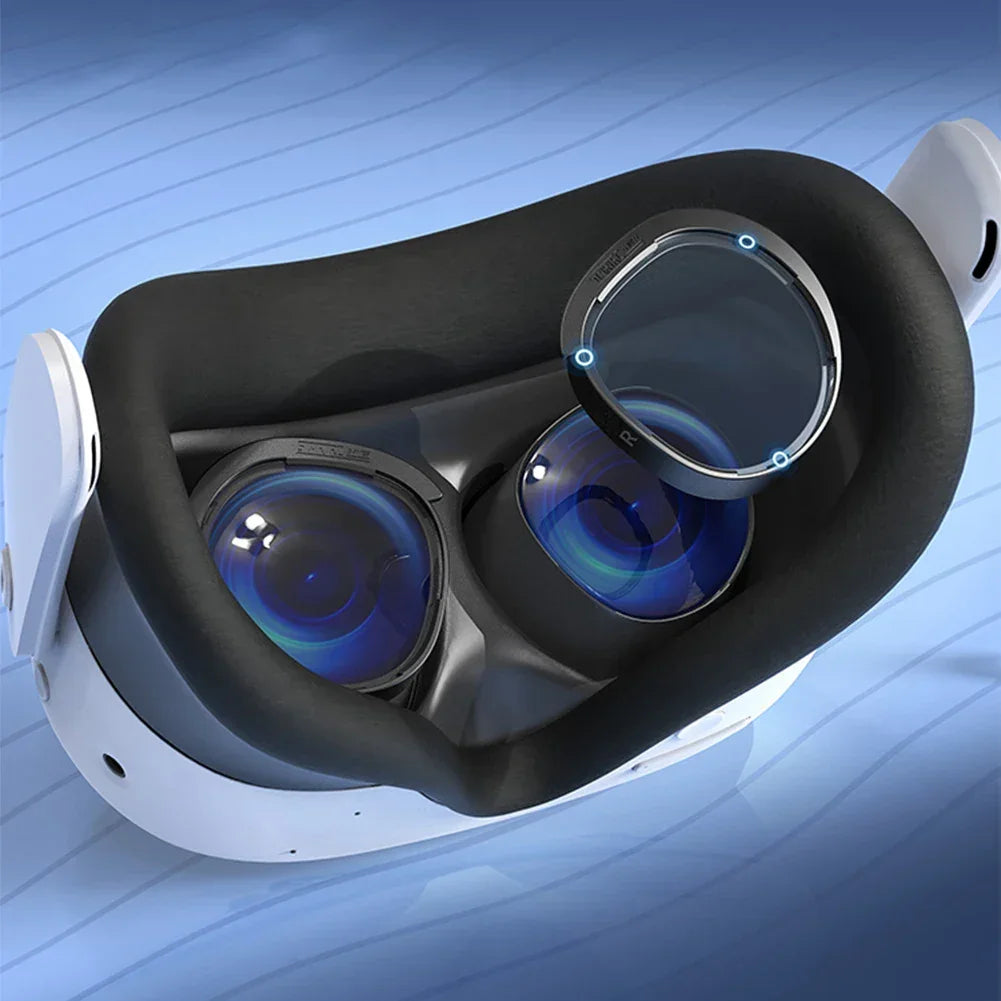 For Meta Quest 3S Anti-Scratch Ring Lenses Anti-fogging Replacement VR Lenses Optical Lenses for Meta Quest 3S VR Glasses - Evallys.com