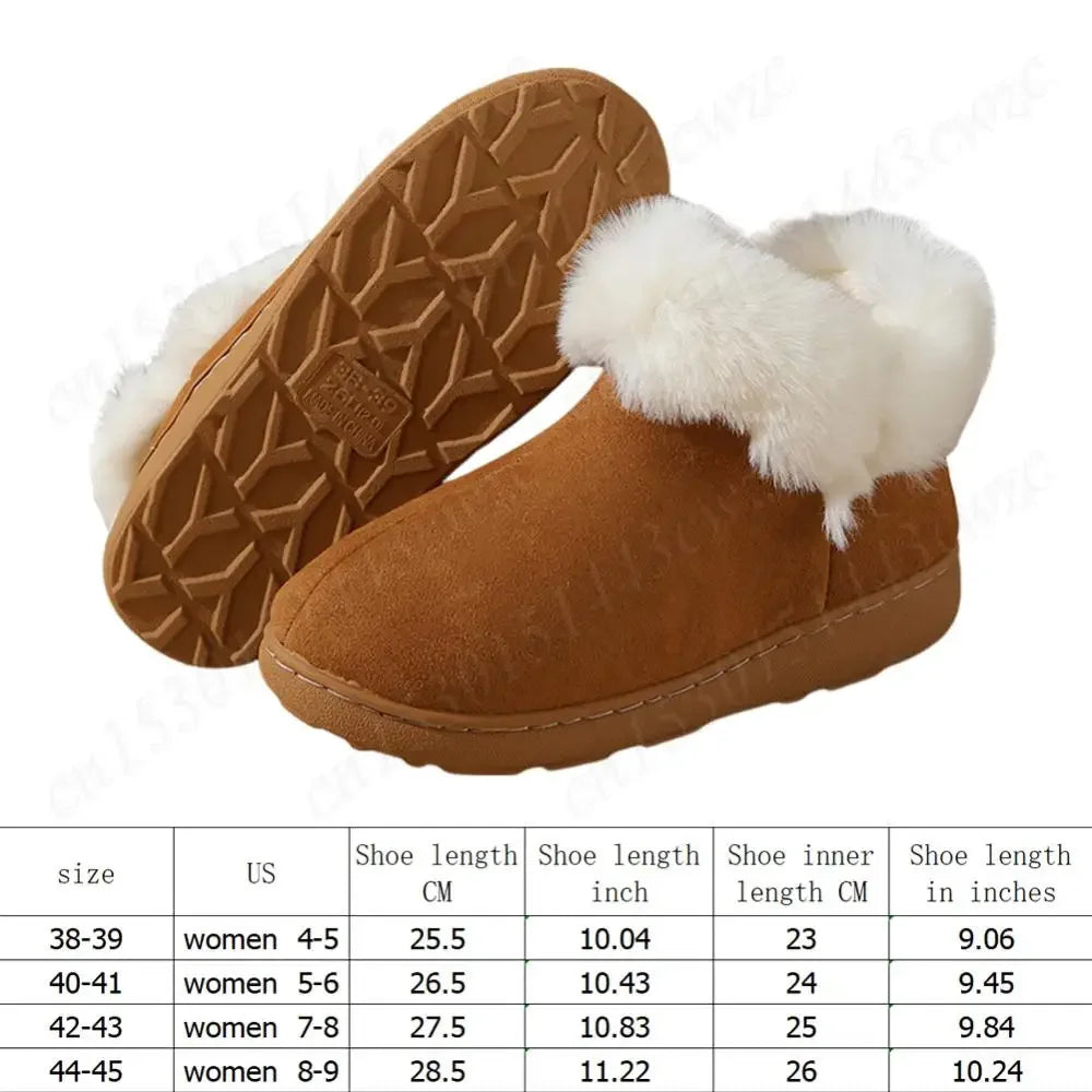 2024 New Women Snow Boots Casual Plush Warm Classic Thickened Cotton Shoes Classic Winter Thick-soled Women's Ankle Boots - Evallys.com
