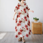 Bohemian Summer Maxi Dress – Vintage Loose Beach Streetwear - Evallys.com