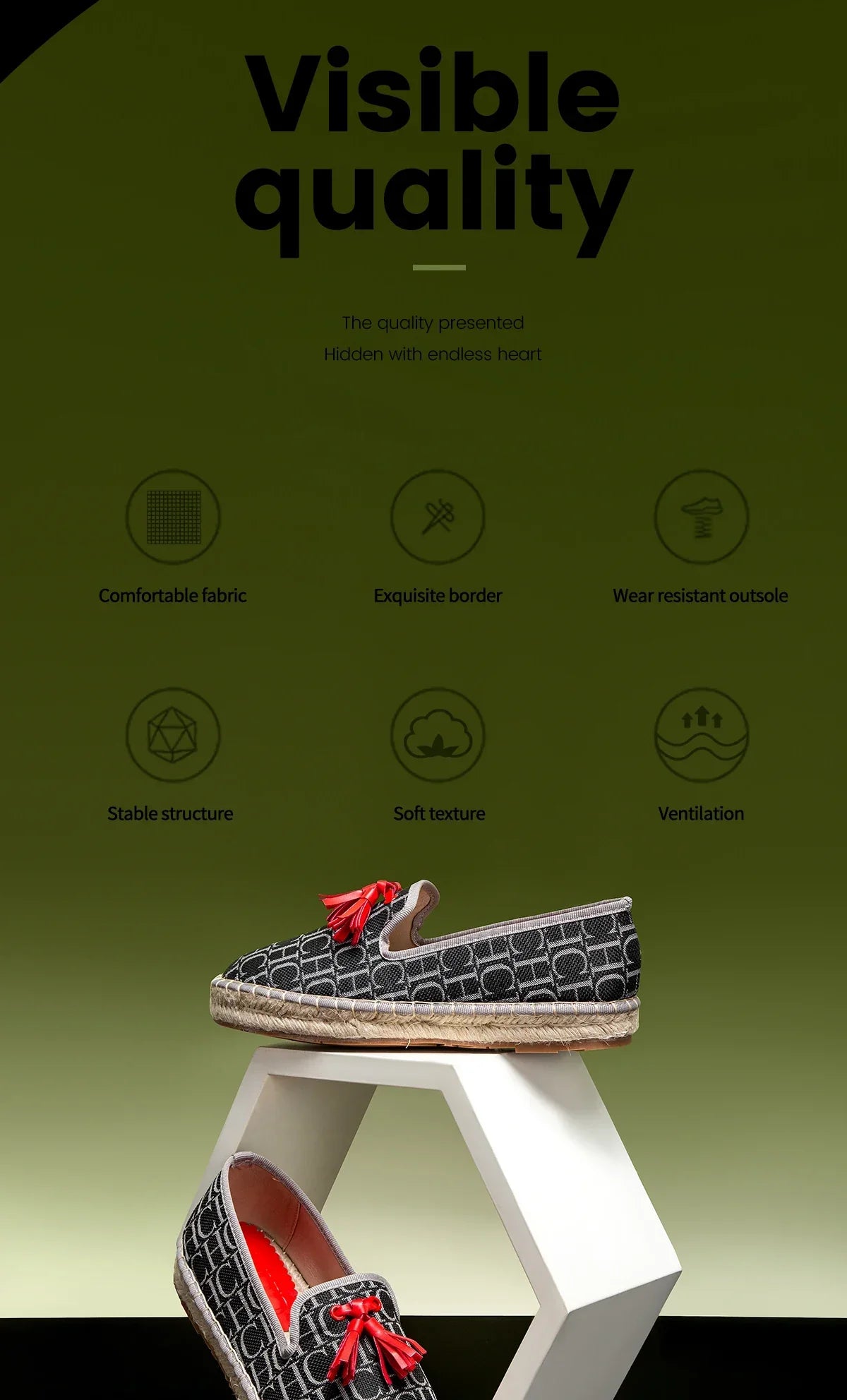 Women’s Vacation Flat Shoes – Comfortable Hemp Sole Non-Slip Walking Flats - Evallys.com