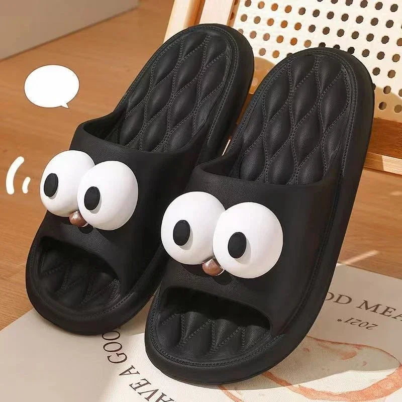 Unisex Summer Slide Sandals – Thick Sole, Non-Slip, Stylish & Soft - Evallys.com