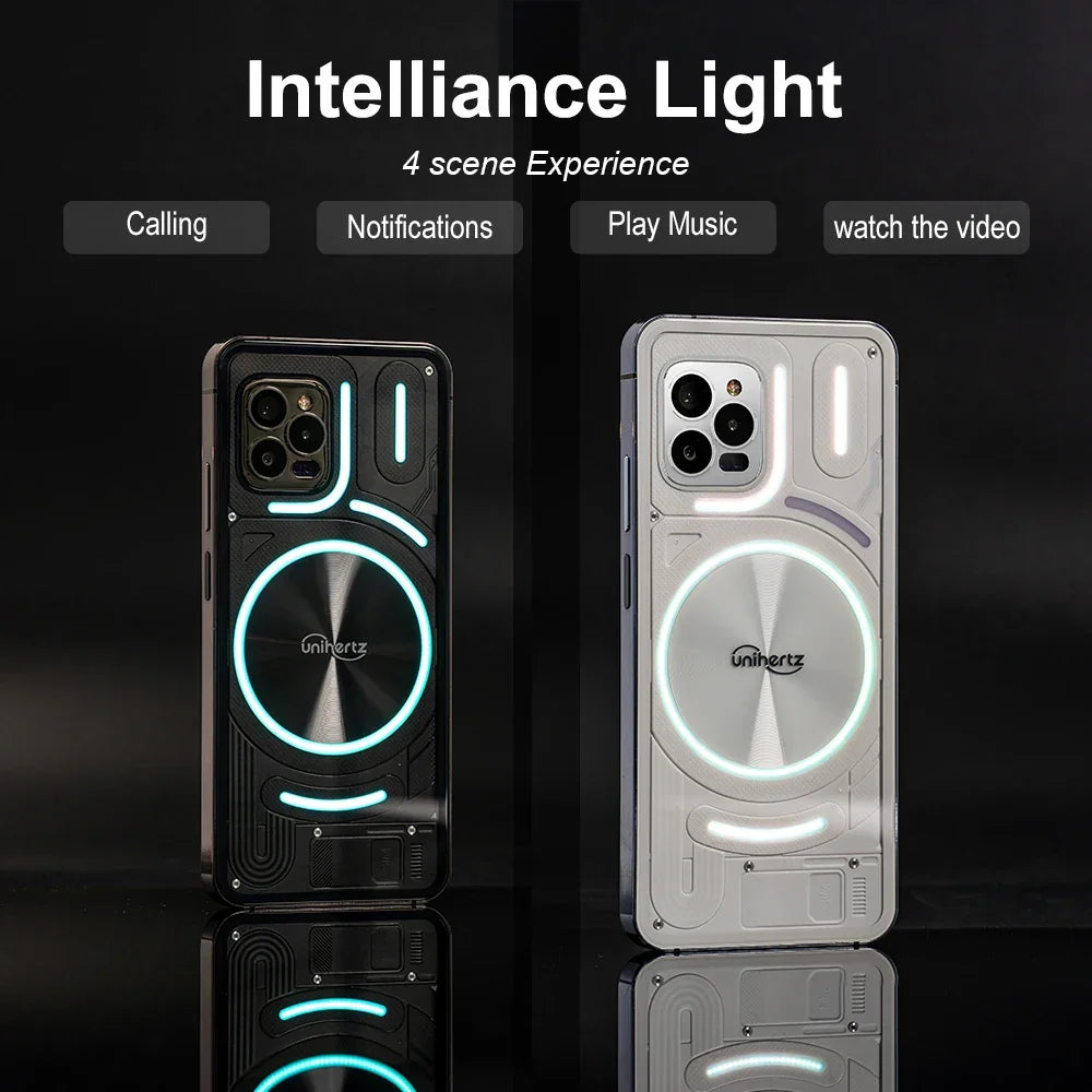 Unihertz Luna Smartphone Rhythm Ambient LED strip Music Phone 8GB RAM 256GB ROM 108MP G99 Mobile Phone Night Vision Cellphone - Evallys.com