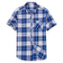 High Quality Men's Plaid Short Sleeve Shirts Business Casual Striped Turn-Down Collar Summer Man Shirt - Evallys.com