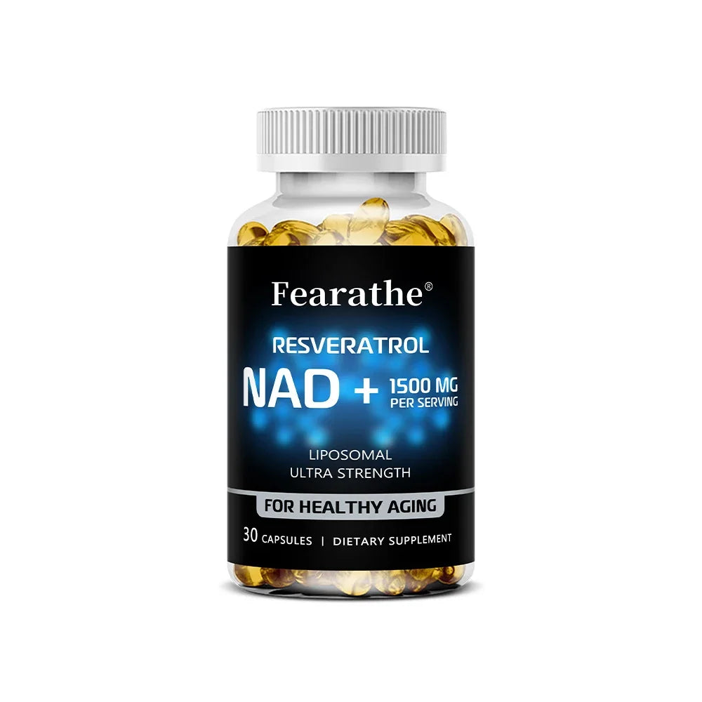 NAD+ Boost with Resveratrol – Anti-Aging & Energy Support 120 Caps