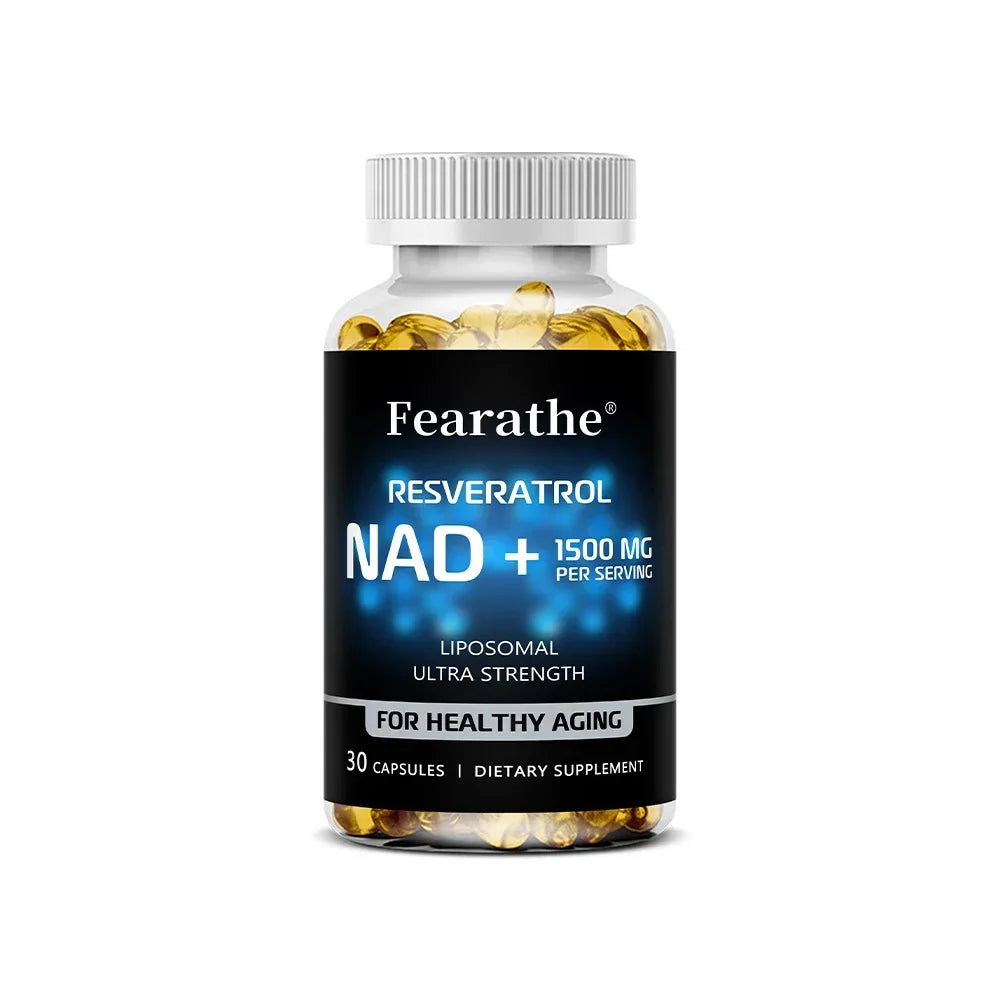 NAD+ Boost with Resveratrol – Anti-Aging & Energy Support 120 Caps