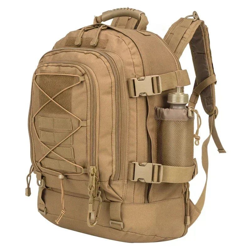 LQARMY 60L Military Tactical Backpack Army Molle Assault Rucksack Outdoor Travel Hiking Rucksacks Camping Hunting mochila hombre - Evallys.com