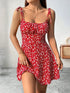 Women’s Summer Floral Spaghetti Strap Mini Dress – Beach Sundress 2025 - Evallys.com