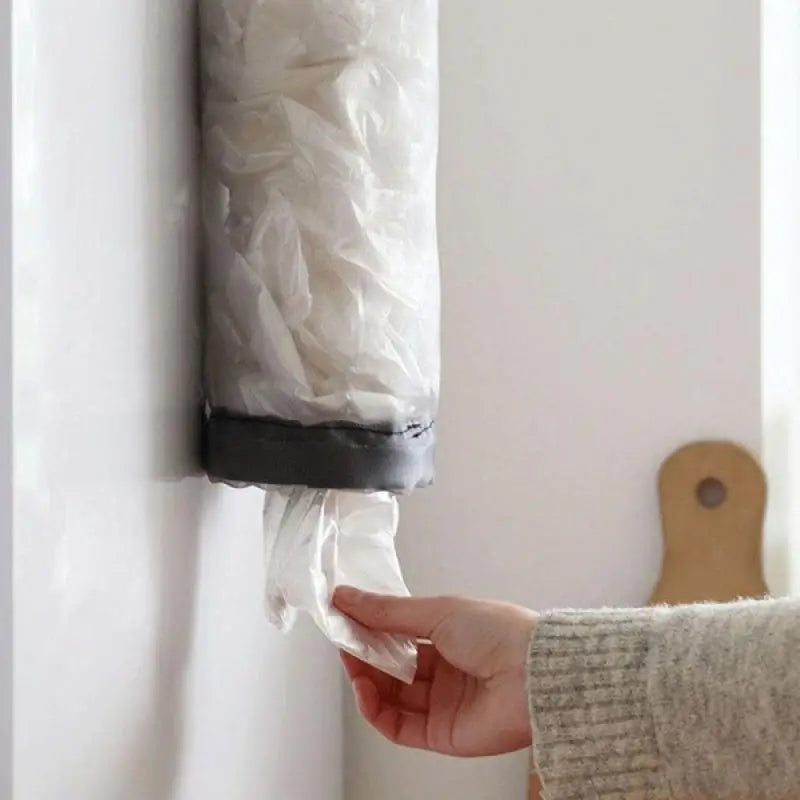 3/2/1PC Home Grocery Bag Holder Wall Mount Plastic Bag Holder Dispenser Hanging Storage Garbage Bag Kitchen Garbage Organizers