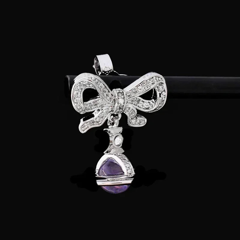 Star Boutique Jewelry Store Hot Selling S925 Silver Bow 3D Saturn Earrings Sweet Women's Jewelry - Evallys.com