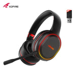 Kofire UG-05 Gaming Headphones 2.4G BT5.0 Wireless Headset With Mic RBG Light Vibration Bluetooth Earphone For PS4 PS5 PC Switch - Evallys.com