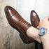 Men's Formal Shoes Red Sole Fashion Business Casual Party Banquet Daily Retro Carved Lace-up Brogue Dress Wedding Shoes Size 48 - Evallys.com